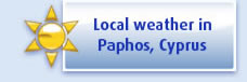 Lokal weather in Paphos, Cyprus