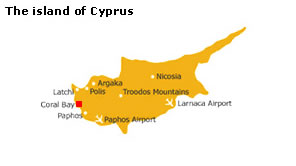 The island of Cyprus